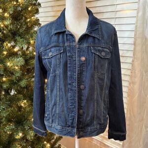 Lauren Conrad Denim Jacket Medium Wash Classic Button Front Size L